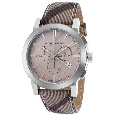 burberry 9361|Burberry Brown Impressed Check Dial Check Fabric Strap Men's .